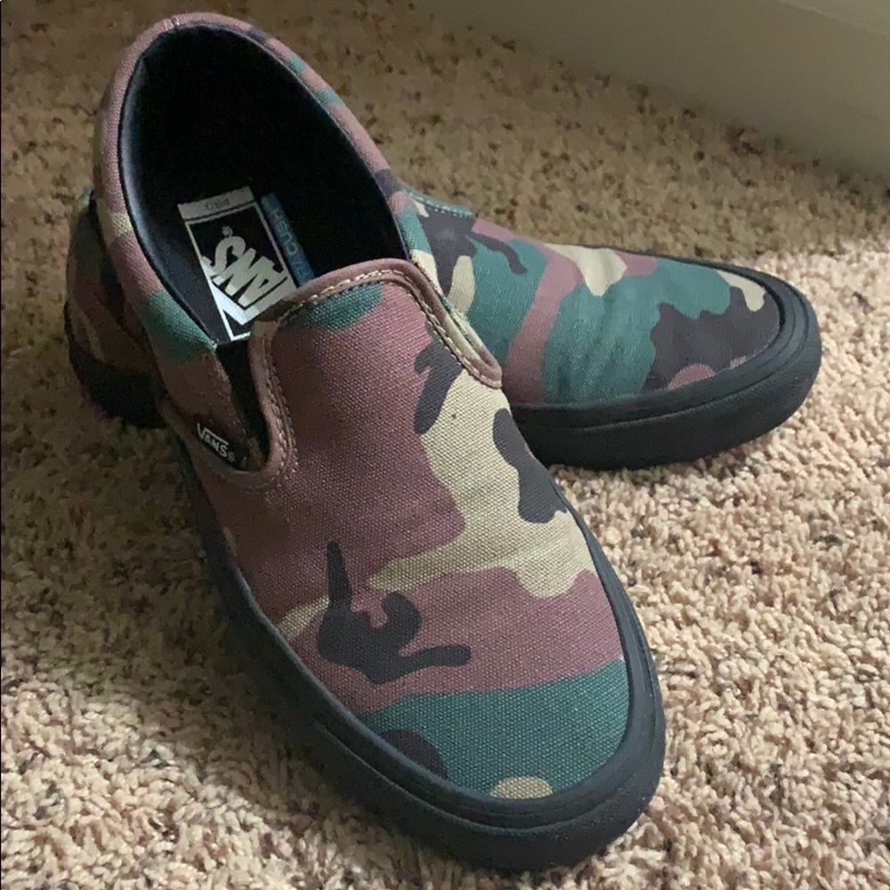 Camo Vans Slip on shoes Ultra Cush